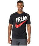 NIKE Ga M Nk Dry Tee Freak T-Shirt - Black/(White), XX-Large