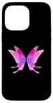 Coque pour iPhone 14 Pro Max Papillon Art unique belle idée cadeau girly rose violet