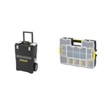 Stanley Mobile Work Centre Toolbox, 2 Tier Stackable Units, 1-93-968 & Professional Organiser, Tool Box, Tool Organiser, Sort Master Seal Tight ‎STA194745