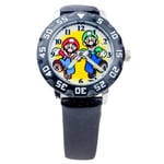 3D Mario barn analog klockarmband kvarts handleds klocka present A