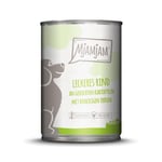 MjAMjAM Adult hund 6 x 400 g - velsmakende biff med kokte poteter