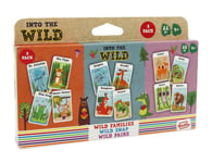 Shuffle Into The Wild 3 kids card games - Snap, Families & Pairs, Encourage Your Childs Memory, Matching and Coordinating Skills, For Ages 3+