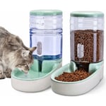 Start - Abreuvoir et alimentateur Automatique pour Chats, Chiens, Animaux 3,8 l Distributeur Croquettes de Nourriture et d'eau