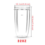 18/24/32OZ Clear Juicer Cup Mug Replaceable Mug For NutriBullet Blender Home