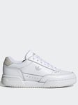 adidas Originals Women's Court Super Trainers - White/Grey, White/Grey, Size 4, Women