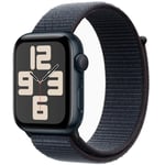 Apple Watch SE GPS 44mm Midnight Aluminium Sport Loop MXEP3 - Unisex - 44 mm - Smartklokke - Quartz med lader