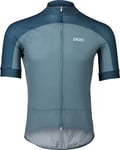 POC Men's Essential Road Logo Jersey Calcite Blue/Dark Calcite Blue, S