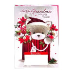 Simon Elvin For You Grandma With Lots Of Love Christmas Card (Pack of 6)