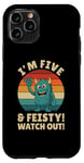 Coque pour iPhone 11 Pro Five and Feisty Monster Birthday Graphic for Kids