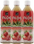 20 St Tropical Aloe Vera Jordgubb Läskedryck 500 ml - Hel Låda