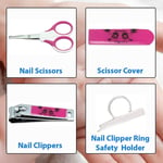 Pink Baby Infant Manicure Set Nail Clippers Scissors 4 Piece Toddler Travel