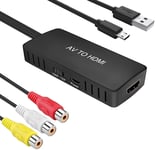 NÖRDIC Composite Video av HDMI-adapteren 3xrca og CVBS Converter 1080p i 60Hz 1M