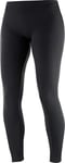 Salomon, Leggings de Running, Pour Femme, COMET WARM TIGHT W, Jersey, Noir, Taille : XS, LC1154200