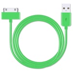 3 Pack of 3 Metre Extra Long Green 30-Pin USB Data Sync Charging Cable Compatible with Apple iPhone 4 4S 3G 3GS Apple iPad 1st 2nd 3rd Gen iPod 5th Gen classic nano,Gen Touch