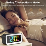 ONEWAY Digital Alarm Clock, RGB Colorful LED Clock, Alarm Clocks Bedside Mains &