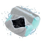 Lot de 2 Sacs à Linge pour Chaussures Réutilisables, Sac de Lavage Machine à Laver pour Chaussures Portable avec Fermeture Éclair, Filet Linge Machine à Laver Chaussures Protéger Chaussures (Gris)