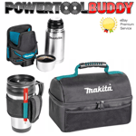 Makita Work Lunch Bag, Flask, and Thermos Kit - Tool Pouch Strap System