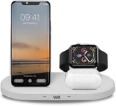 Dock De Charge A Induction Apple 3-En-1 Pour Iphone/Airpods/Applewatch-Blanc