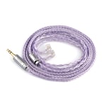 Tripowin Zonie 16 Core Silver Plated Cable Spc Earphone Cable For Kz Zs10 Pro Zsn Pro X Zst X Cca Cra (Recessed 2Pin, 3.5Mm, Lavender)[QUE071073]