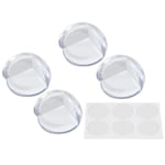 Silikonskydd för hörn - 4-pack Hörnskydd transparent