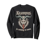 Krampus Is Coming To Town Christmas Monster Men Women Kids Sweatshirt