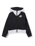 NIKE G Nsw Air Fz Sweatshirt - Black/White/Small