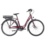 Evobike Elcykel EvoBike ECO-3 250W 2022, 648 Wh - Punainen, Naisten malli