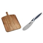 Cole & Mason H722133 Barkway Large Chopping Board with Handle | Wooden Board/Cutting Board/Serving Board | Acacia Wood | (L) 520mm x (W) 320mm x (D) 20mm | Not Suitable for The Dishwasher