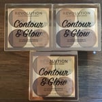 Revolution Bundle Contour & Glow Highlighter & Bronzer Kits X 3