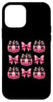 iPhone 12 mini Pink Coquette Bow Pumpkin Halloween Thanksgiving Autumn Case