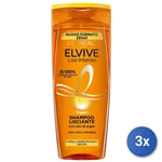 3x Elvive Shampooing 285 Ml. Liss Intense