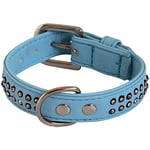 DOGGY Glamorous Collier 2 Rangs pour Chat Bleu 2,0 x 30 cm