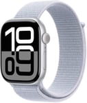 Apple Watch 10 46mm GPS Alu Sport Loop Silver/Blue Cloud