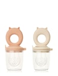 Miranda Cat Shape Food Feeder 2-Pack Baby & Maternity Baby Feeding Food Pouches Pink Liewood