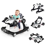 4-in-1 Baby Walker Adjustable Folding Infant Walker Baby Toy Activity Center