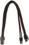 SilverStone SST-PP07-PCIBR - 25cm 8pin vers PCI-E 6+2pin Cable d'extension manchonné, noir rouge