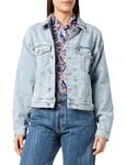 BOSS C_ Trucker Jacket C_Veste DE Camionneur, Dark Blue404, 42 Women