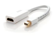 KabelDirekt – Adaptateur Mini DisplayPort vers HDMI (Mini Displayport mâle > HDMI Femelle) Top Series