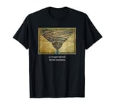 The Map of Hell Dante's Divine Comedy painting by Botticelli T-Shirt