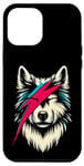 Coque pour iPhone 15 Pro Max Wolf Rock Music Concert Band Retro Novelty Funny Wolf