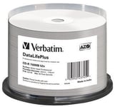 Verbatim – CD-R AZO 700mb 52x dl+ white wide printable surface non-id (43745)