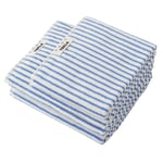 Tekla - Terry Towel Costal Stripes 50x90 cm - Käsi- ja kylpypyyhkeet - Valkoinen,Sininen