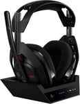 A50 Lightspeed Casque Gaming Sans Fil + Station D'accueil (Gen 5), Pro-G Graphene, Basculement À 3 Systèmes, Usb-C Vers Xbox, Ps5, Pc/Mac Ou Nintendo Switch, Bluetooth - Noir