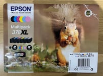 Epson 378Xl Squirrel Black Cyan Magenta Yellow Brand New-Long Expiry 2025 & 2026