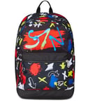 Seven Sac à Dos Scolaire Pro XXL réversible Detach The Double, GraffitiLoad, Noir Rouge, 3 Sacs à Dos en 1, Double Compartiment avec écouteurs sans Fil, Poche pour PC et Poche Porte-Bouteille, Sac à