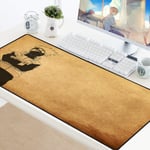 WHDDP 900X400MM Tapis de Souris de Jeu Tapis Étanche Large de Clavier Gamer avec Bord Cousu Surface,Texturée Haute Précision améliore la Vitesse et la précision Kakashi-1