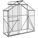 6 x 2.5ft Polycarbonate Greenhouse Aluminium Green House