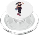 Anime et manga Style Fille portant des vêtements de sport PopSockets PopGrip pour MagSafe