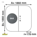 Spalock Kvadratiskt | Grått | 111143