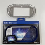 NEUF NEW coque protection extra slim noir transparente playstation PS VITA 1000